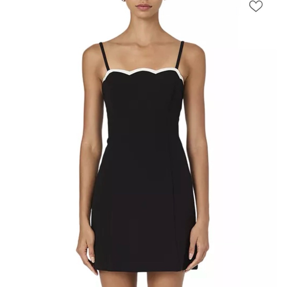 Black Dress with White Trim